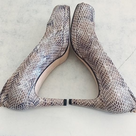 Stuart Weitzman Python snake skin Peep-toe Pumps - Picture 4 of 10